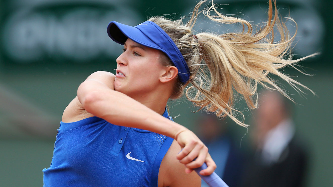 Eugenie Bouchard in action at the French Open on May 26, 2016. 