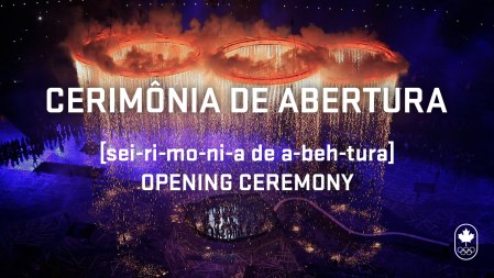 Cerimônia de abertura, phonetic and translation - Carioca Crash Course