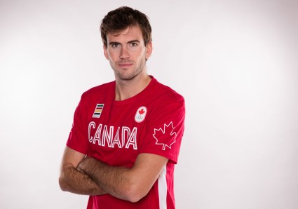 Ben Saxton at Team Canada's Rio 2016 media summit on December 10, 2015.