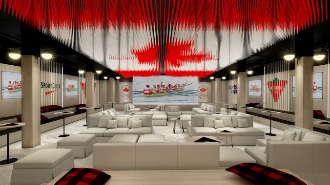 Rio 2016: Canada Olympic House rendering of Canadian Tire/Sport Chek | Molson Canadian Celebration Lounge