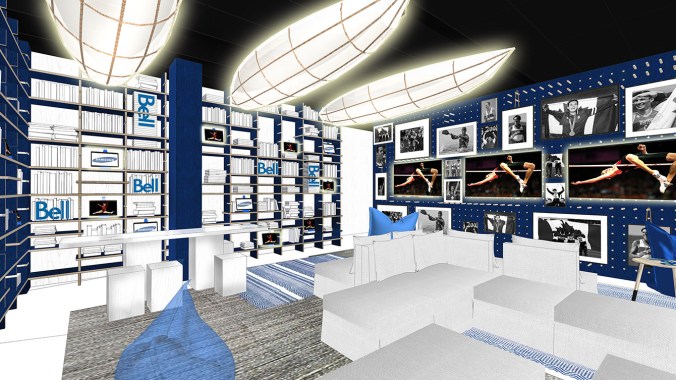 Rio 2016: Canada Olympic House rendering of Bell Lounge/Samsung Honour Library.