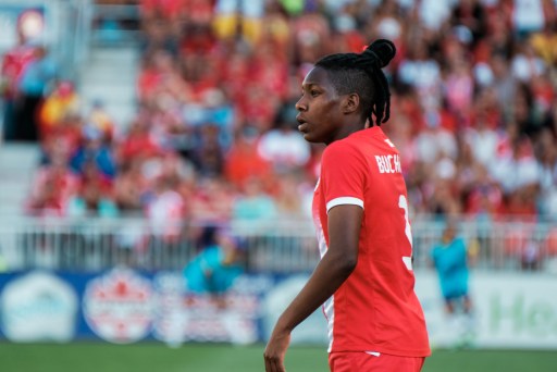 Defender Kadeisha Buchanan led the backline for Canada on June 4, 2016 in an international friendly against Brazil in Toronto. (Thomas Skrlj/COC)