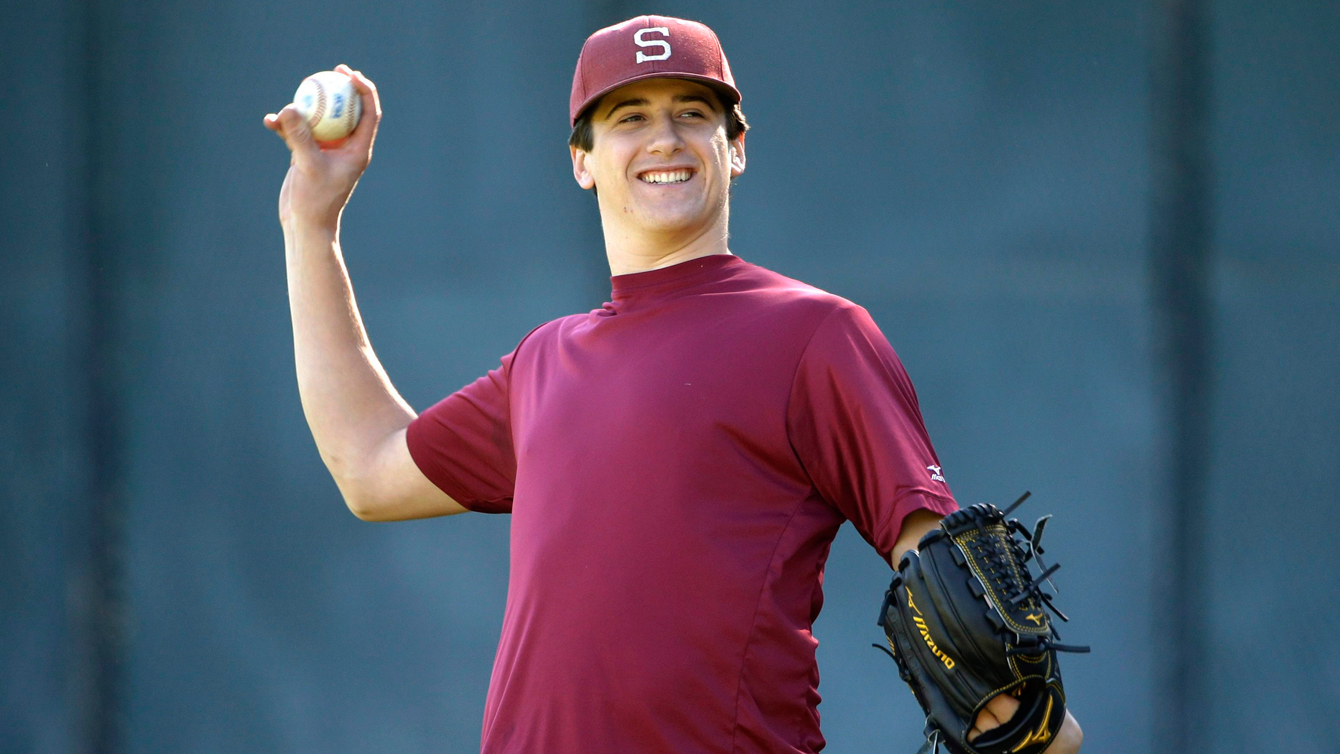 Cal Quantrill of Stanford University became the second highest Canadian player to be taken in the MLB Draft (AP Photo/Marcio Jose Sanchez)