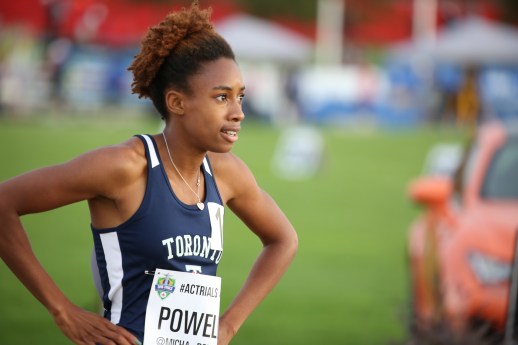 Micha Powell headed to Rio for the 4x400m relay after qualifying at the Canadian Track and Field Championships and Selection Trials for the 2016 Summer Olympic and Paralympic Games, in Edmonton, Alta. (Steve Boudraeu/COC).