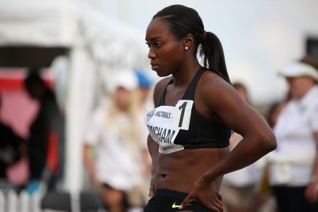 Khamica Bingham will be headed to Rio for the 4x100m relay after qualifying at the Canadian Track and Field Championships and Selection Trials for the 2016 Summer Olympic and Paralympic Games, in Edmonton, Alta. (Steve Boudraeu/COC).