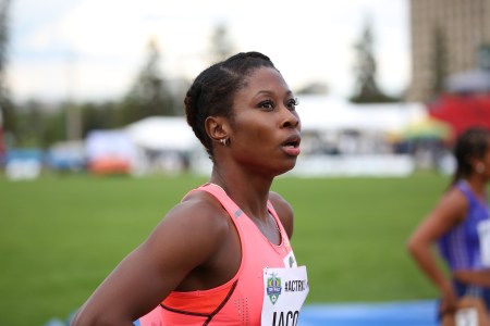 Farah Jaques will be going to Rio for the 4x100 women's relay after she qualified at the Canadian Track and Field Championships and Selection Trials for the 2016 Summer Olympic and Paralympic Games, in Edmonton, Alta. (Steve Boudraeu/COC)