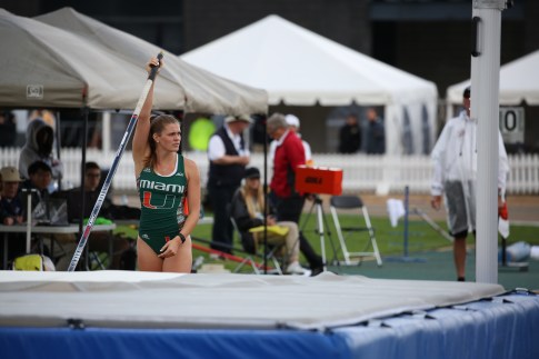 Alysha Newman on competing in pole vault at the Canadian Track and Field Championships and Selection Trials for the 2016 Summer Olympic and Paralympic Games, in Edmonton, Alta. (Steve Boudraeu/COC).