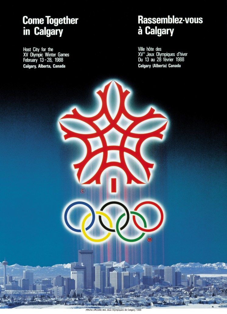 Calgary 1988 official poster / Photo via The Olympic Museum