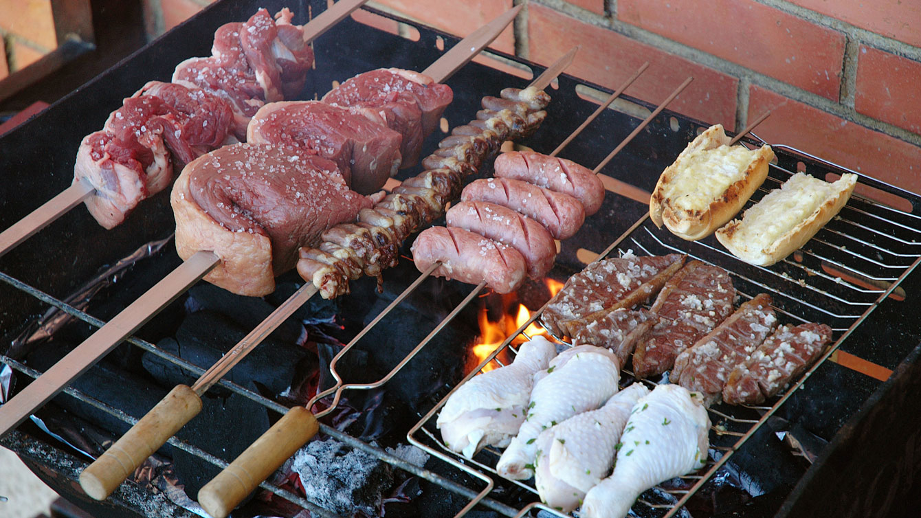 Brazilian barbecue (churrasco). Photo via Wikimedia Commons