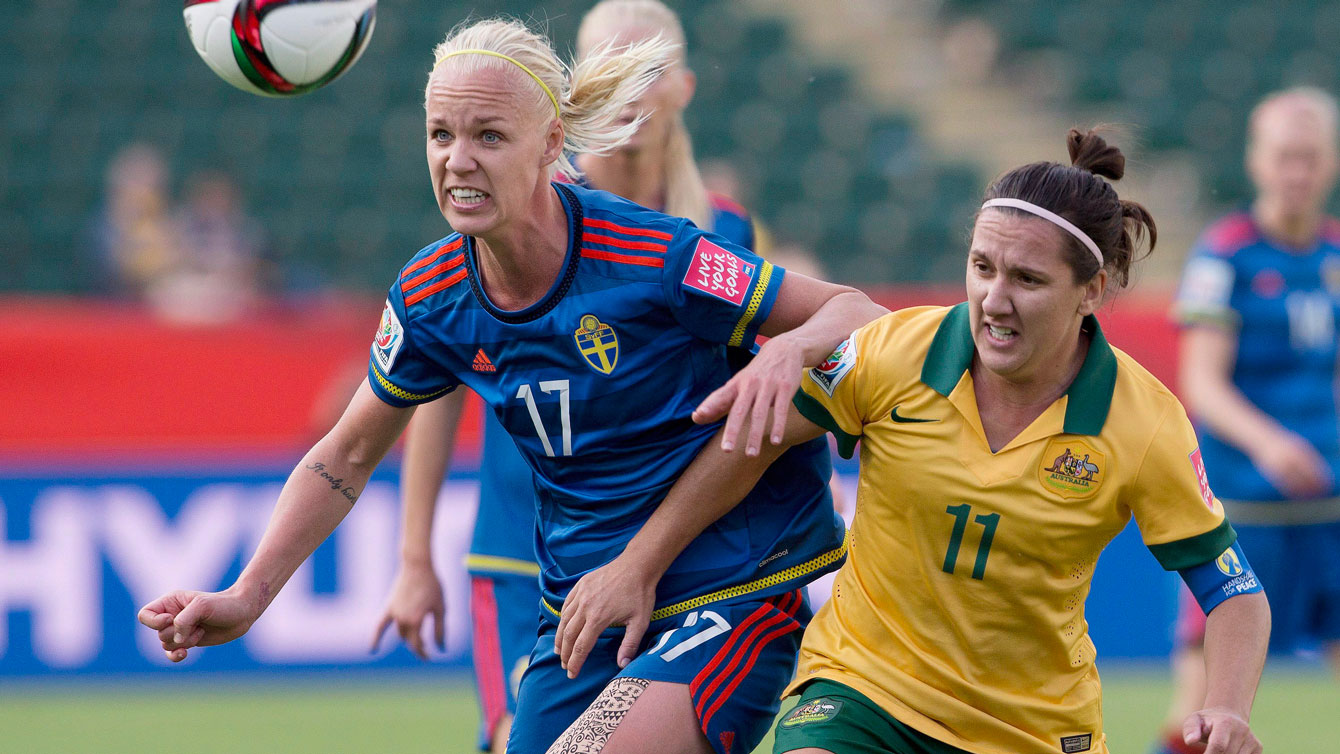 Australia's Lisa De Vanna at the FIFA Women's World Cup in Edmonton on June 16, 2015.