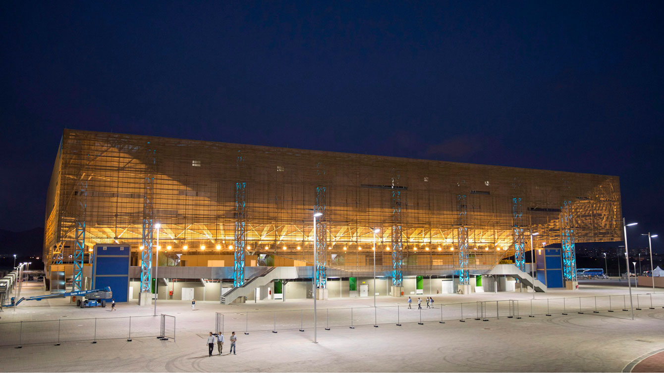 Future Arena inside Rio 2016 Olympic Park in Rio de Janeiro, Brazil, April, 2016