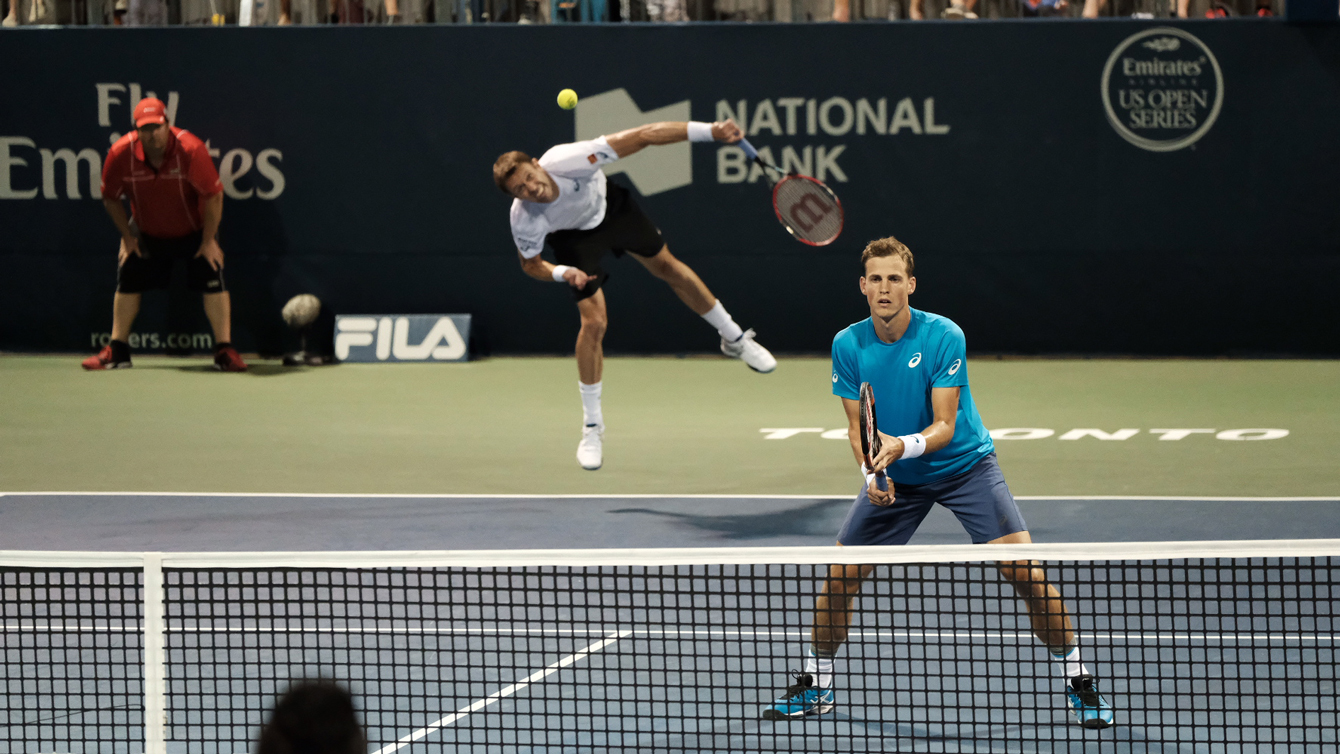 Daniel Nestor and Vasek Pospisil