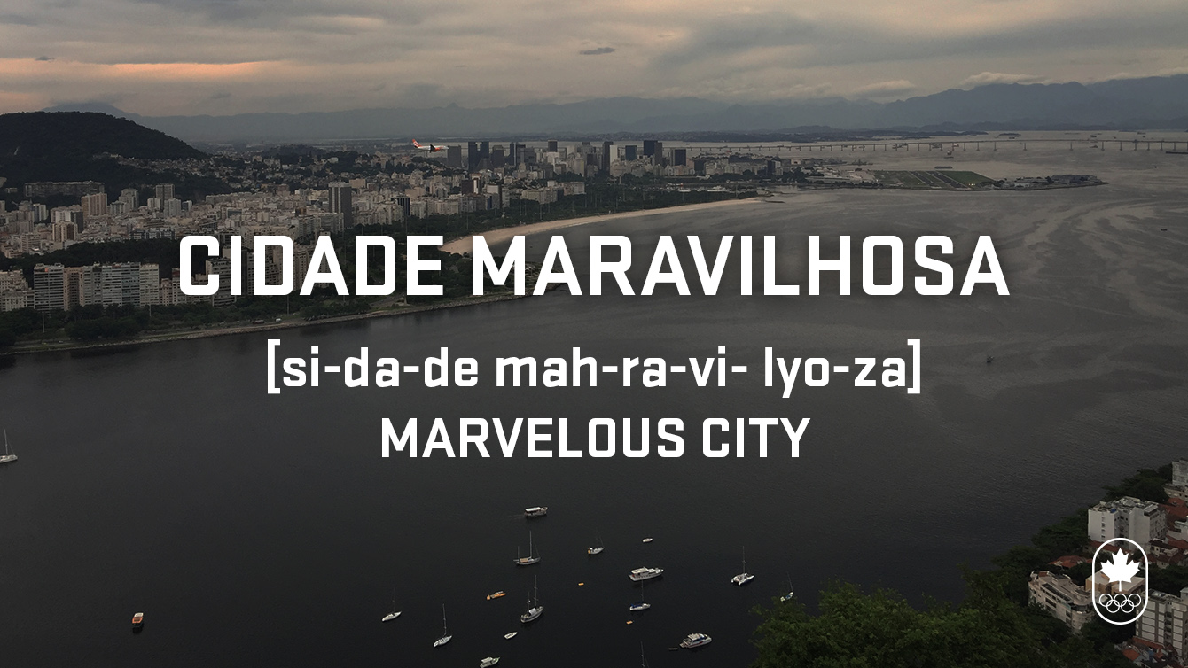 Cidade Maravilhosa (Marvelous city), phonetics - Rio de Janeiro