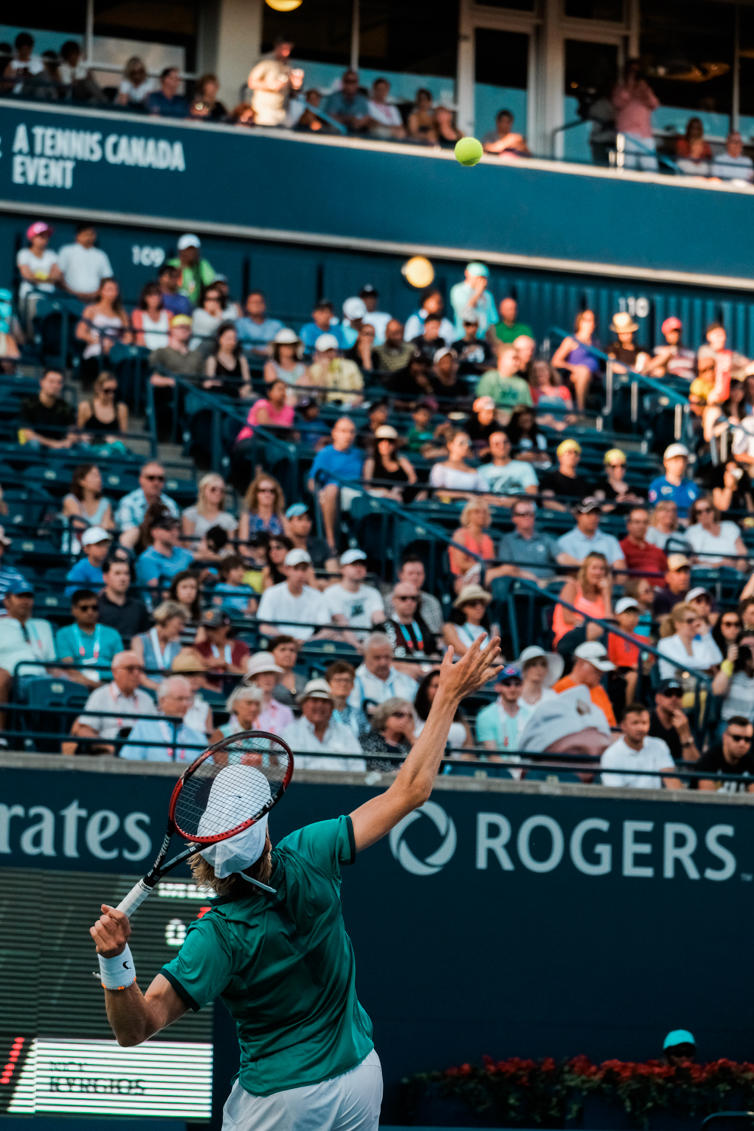 Denis serving