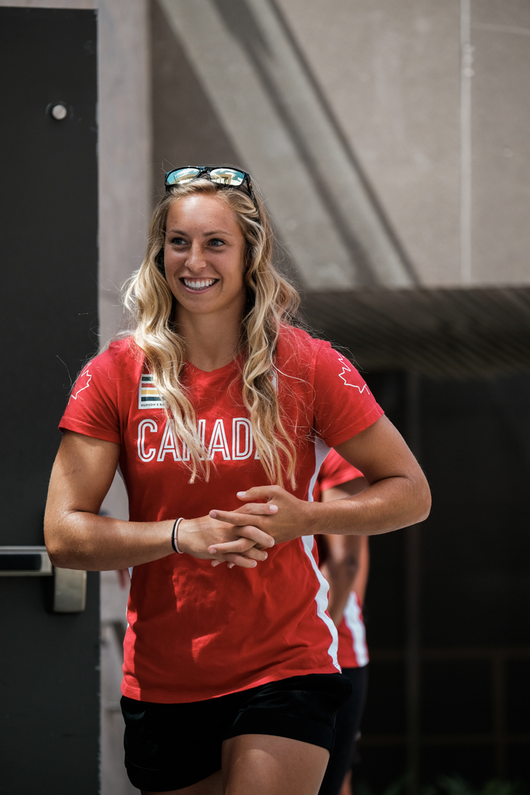 Canada's Rio 2016 Women's Rugby Sevens send-off at Toronto Nathan Phillips Square on July 26, 2016