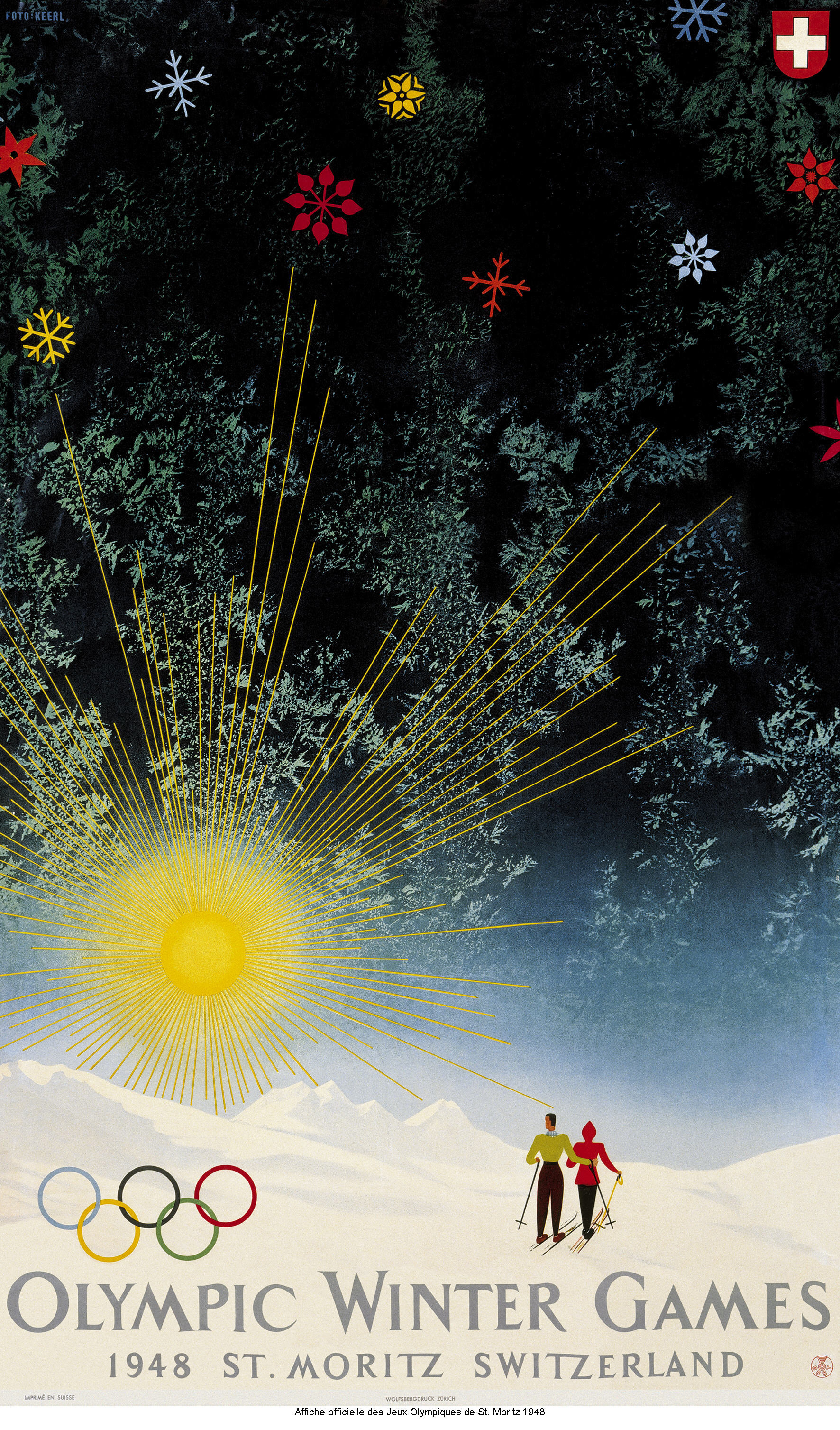 St Moritz 1948 official poster / Photo via The Olympic Museum