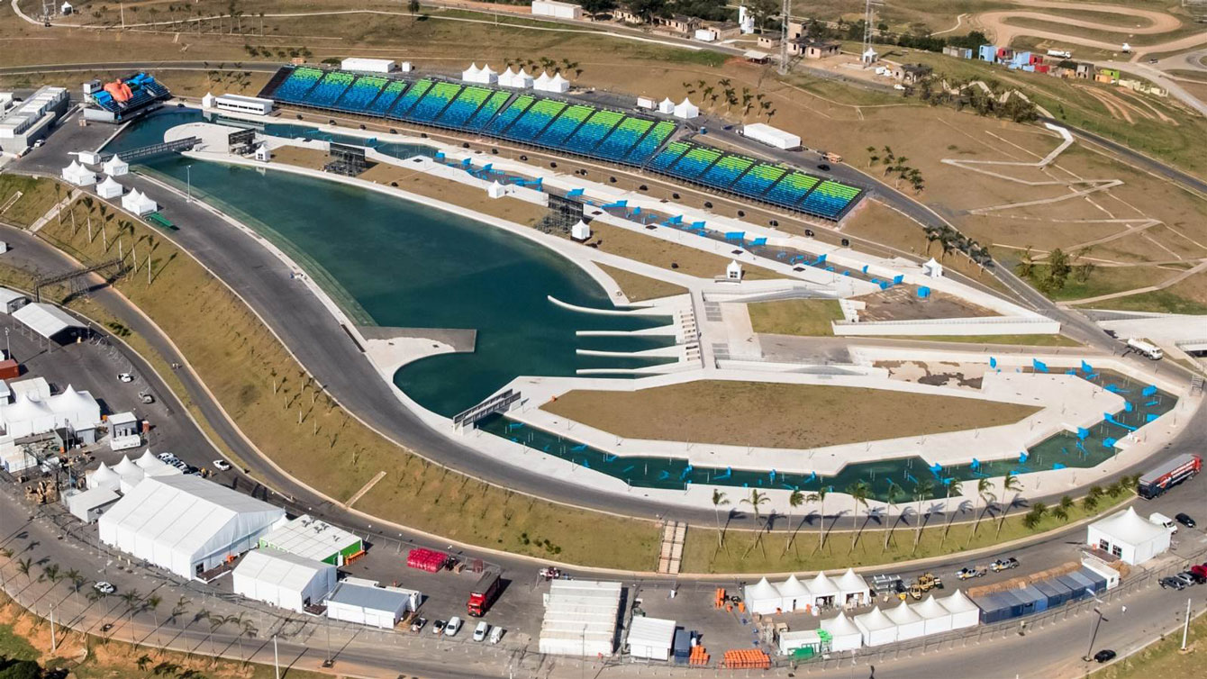 An overview of Deodoro's Whitewater Stadium. Photo: Rio 2016