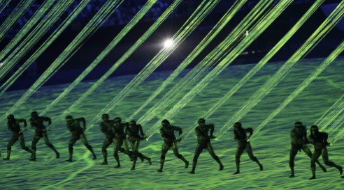 Rio Olympics Opening Ceremony Artists perform during the opening ceremony for the 2016 Summer Olympics in Rio de Janeiro, Brazil, Friday, Aug. 5, 2016. (AP Photo/Michael Sohn)