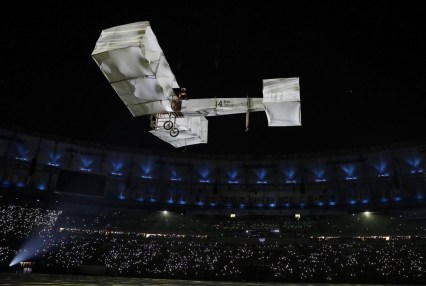 Artists perform during the opening ceremony for the 2016 Summer Olympics in Rio de Janeiro, Brazil, Friday, Aug. 5, 2016. (AP Photo/Matt Dunham)