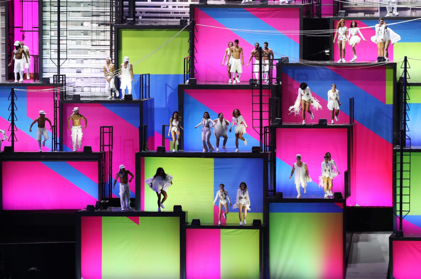 Performers dance during the opening ceremony for the 2016 Summer Olympics in Rio de Janeiro, Brazil, Friday, Aug. 5, 2016. (AP Photo/Lee Jin-man)