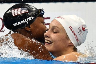 Rio 2016: Penny Oleksiak 100m freestyle