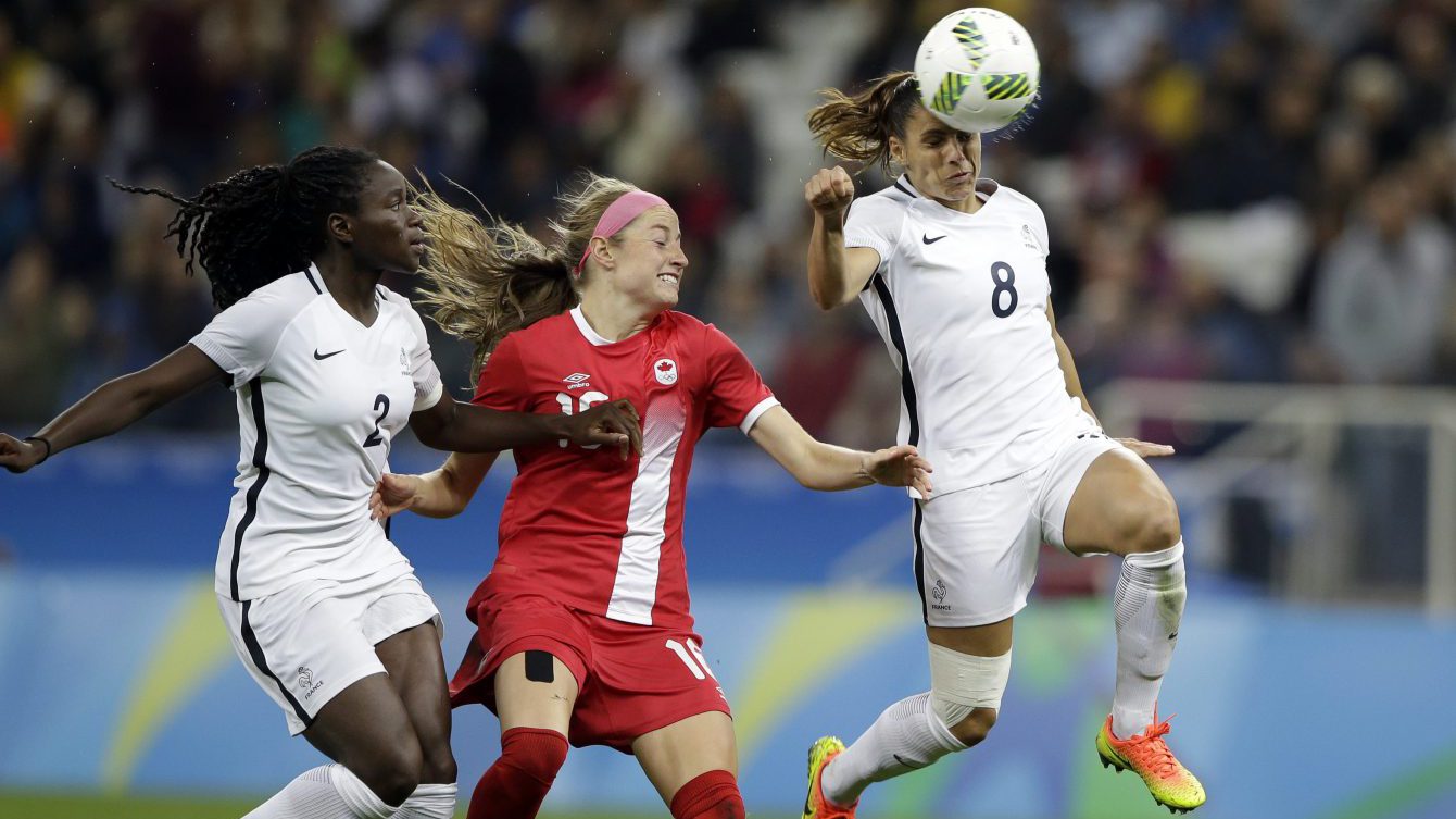 Rio 2016 Canada v. France football quarterfinal Team Canada