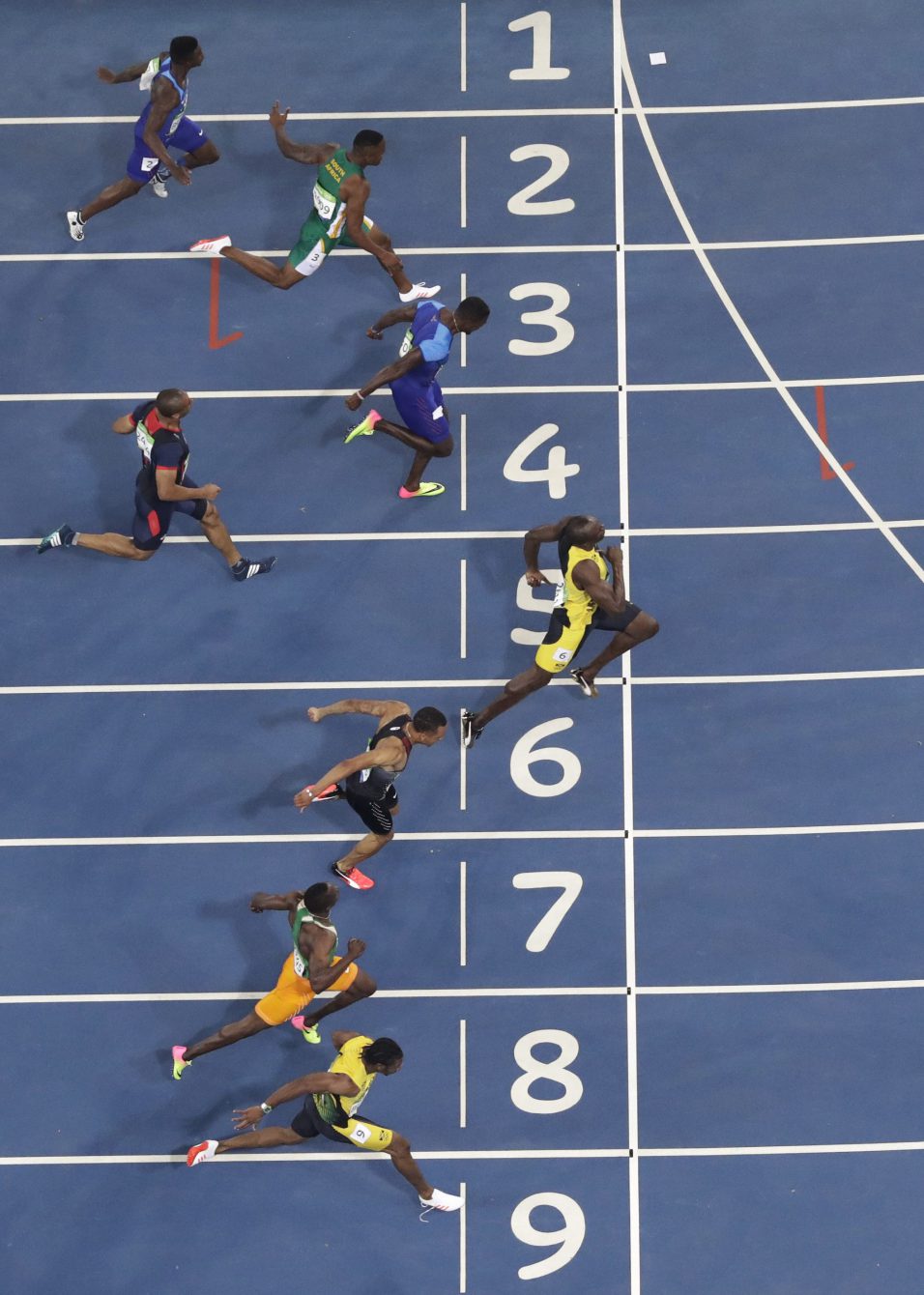 Andre De Grasse, Usain Bolt, Rio 2016, 100m, final, bronze, Olympics, Canada