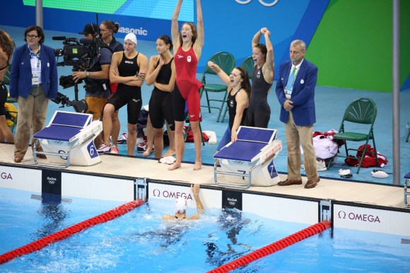 Rio 2016: 200m freestyle relay - Taylor Ruck, Brittany MacLean, Katerine Savard and Penny Oleksiak Rio 2016: 200m freestyle relay - Taylor Ruck, Brittany MacLean, Katerine Savard and Penny Oleksiak