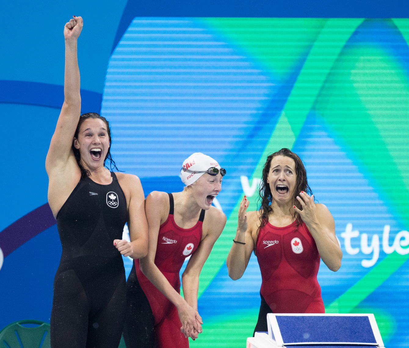 Women's 4X100m Freestyle Relay Team, Rio 2016, August 6, 2016. COC Photo/Mark Blinch