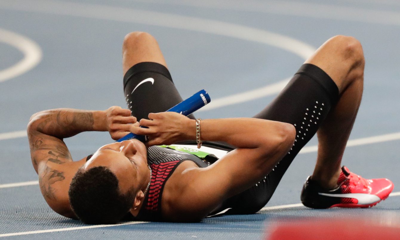 Men's 4x100 Relay, Rio 2016. August 19, 2016. COC Photo/Jason Ransom