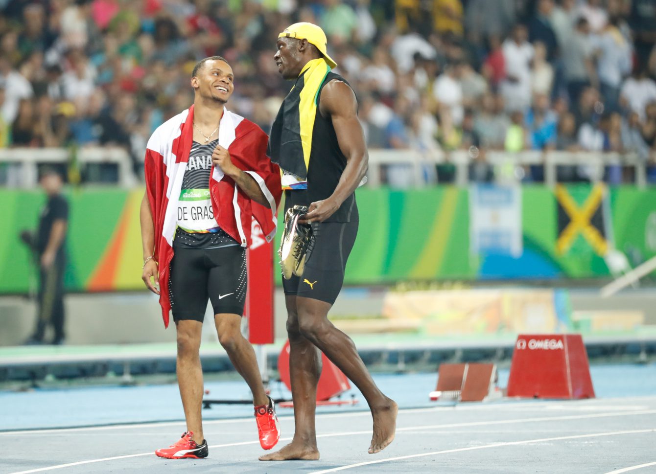 Andre De Grasse, Usain Bolt, Rio 2016, 100m, final, bronze, Olympics, Canada