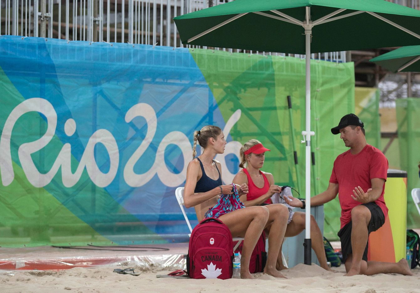 Rio 2016 volleyball on the sands of Rio Team Canada Official