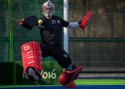 FIELDHOCKEY_TRAINING_JasonRansomPhoto-68 Antoni Kindler in action during a friendly match against New Zealand at the Olympic games in Rio de Janeiro, Brazil, Monday, August 1, 2016. COC Photo by Jason Ransom