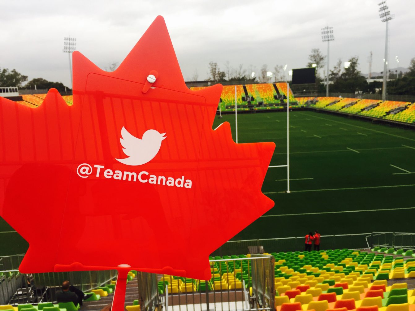 The customized Canadian Twitter Mirror for Rio 2016 Olympic Games. 