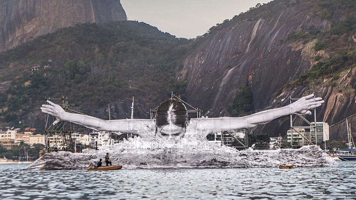 In honour of Olympic athletes, French artist erects urban sculptures in