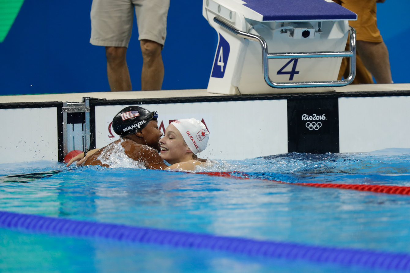 Rio 2016: Penny Oleksiak 100m freestyle