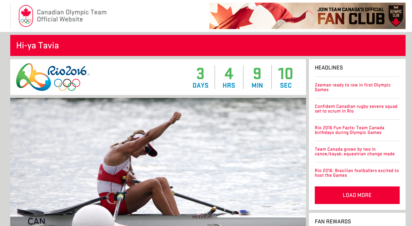 Olympic.ca Website