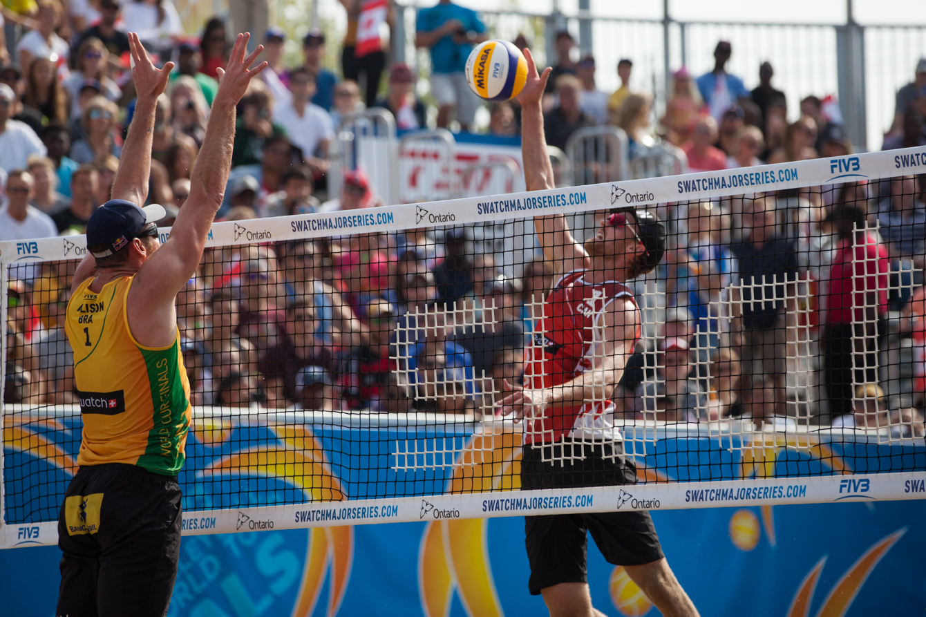 Schalk during the FIVB World Tour Finals