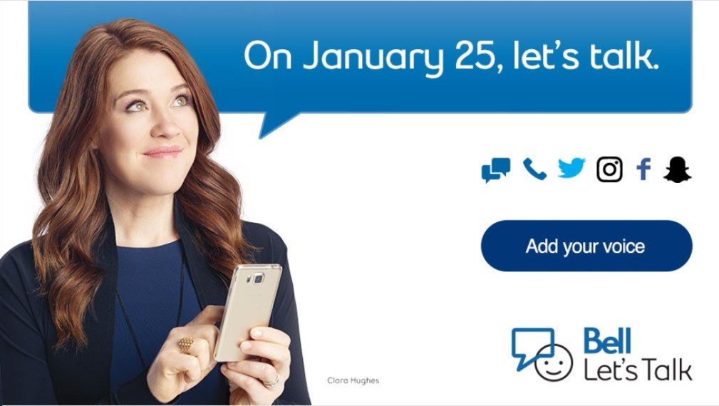 Time to talk mental health on Bell Let