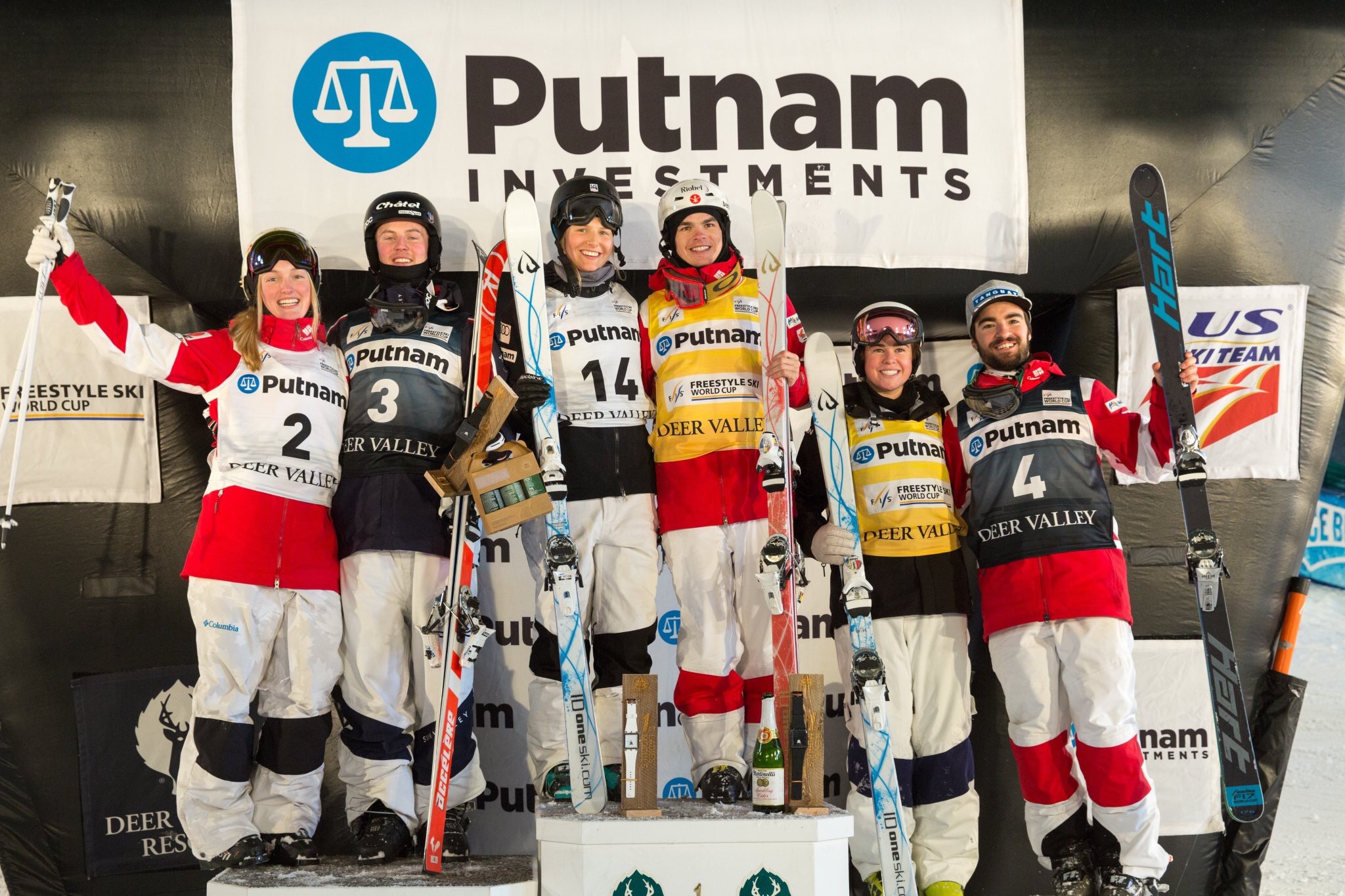 Canadians collect a full set of moguls medals in Deer Valley Team