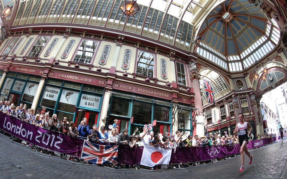 Reid Coolsaet competes in the marathon at the London 2012 Olympic Games Photo: Claus Andersen