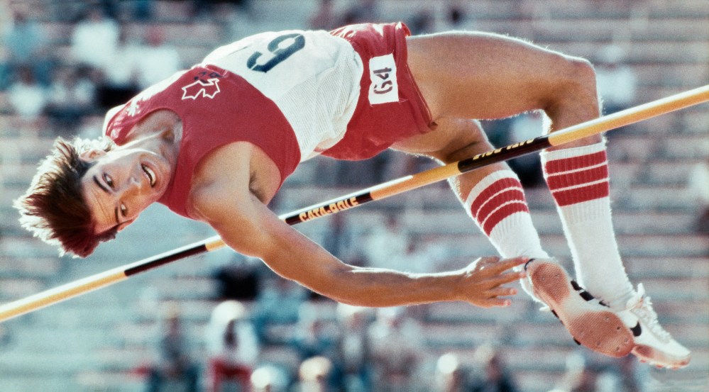 Dave Steen competes at the 1983 Universiade in Edmonton Photo: Claus Andersen
