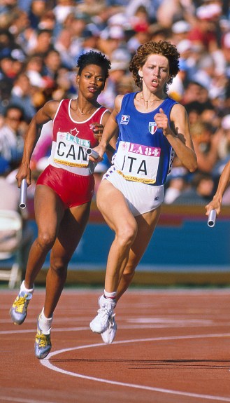 Jillian Richardson competes at the Los Angeles 1984 Olympic Games Photo: Claus Andersen