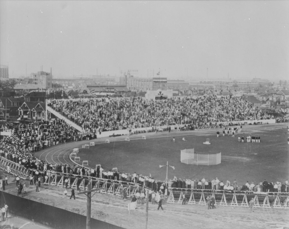 1930 British Empire Games at Scott Park Stadium in Hamilton, Ontario (Photo: Canada. Dept. of Interior / Library and Archives Canada)