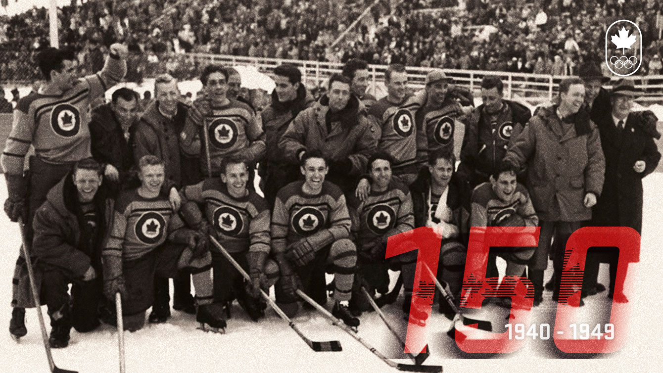150 years of Canadian sport the 1940s Team Canada Official Olympic