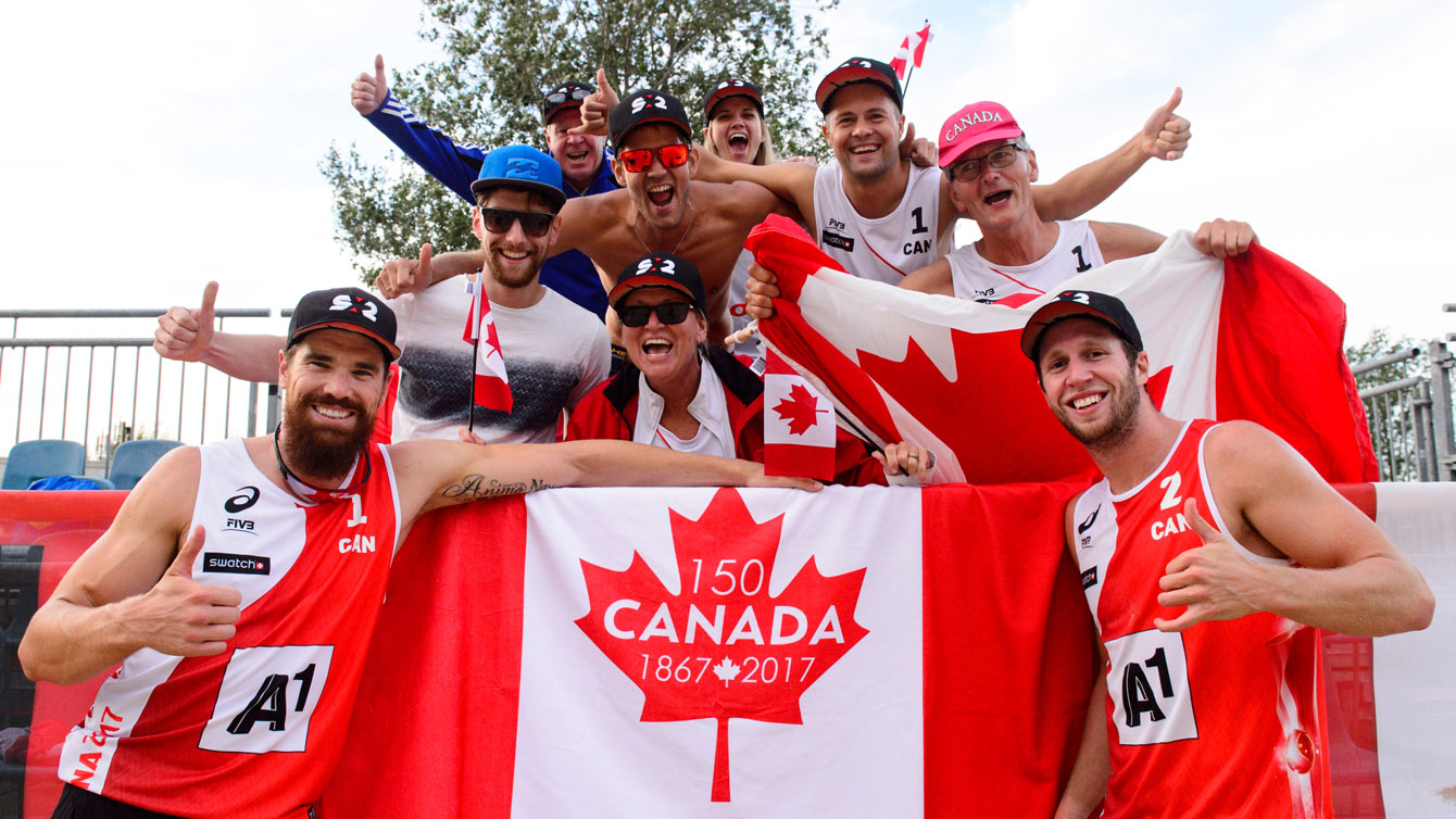Beach Volleyball Canadian men join women in elimination rounds at