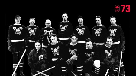 100-countdown-73-hor Canada’s first First Nations Winter Olympian, Kenneth Moore began playing hockey following the tragic deaths of his older brothers in the residential school system. A member of the Peepeekisis First Nation, he played one game at Lake Placid 1932, scoring a goal for The Winnipegs as they won Canada’s fourth straight Olympic hockey gold. BE INCLUSIVE