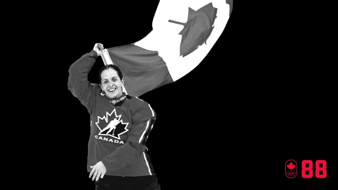 The oldest member of the women’s national team who had played in more world championships than any other Canadian hockey player, Danielle Goyette was given the honour of carrying the maple leaf into Turin 2006. A role model on and off the ice, she scored four goals in five Games as Canada won its second straight gold medal. BE A LEADER