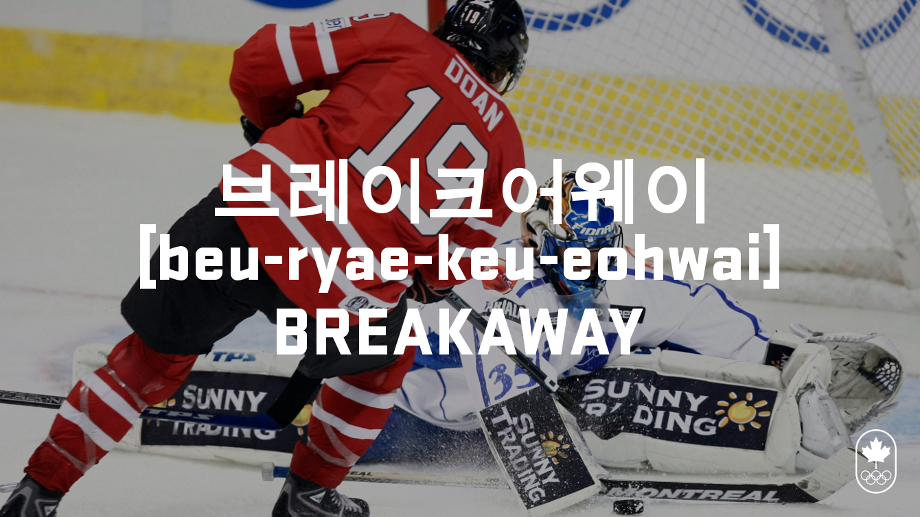 Team Canada - Hockey Breakaway beu-ryaee-keu-eohwai