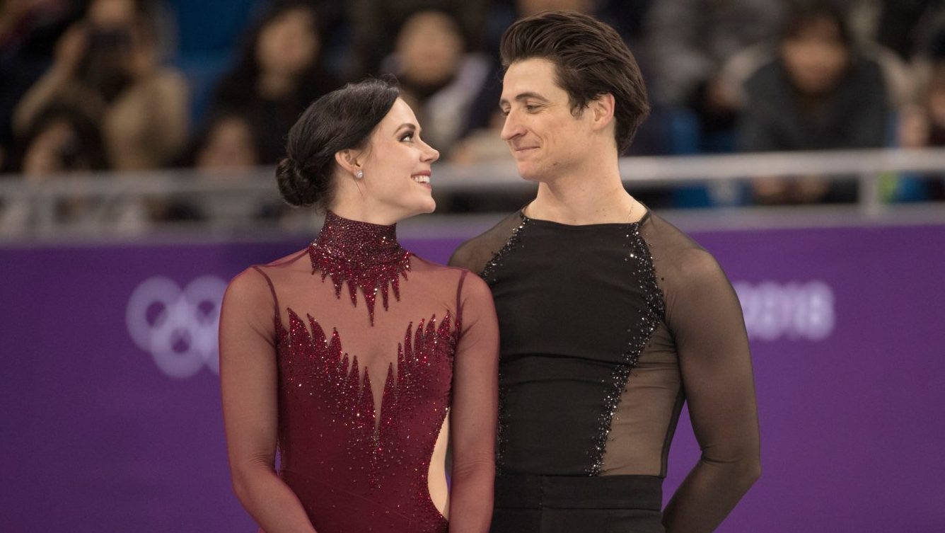 Scott and Tessa close looking at each other smiling